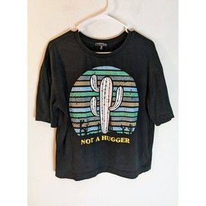 Love Peace & Lazy Days Not A Hugger Large T-Shirt